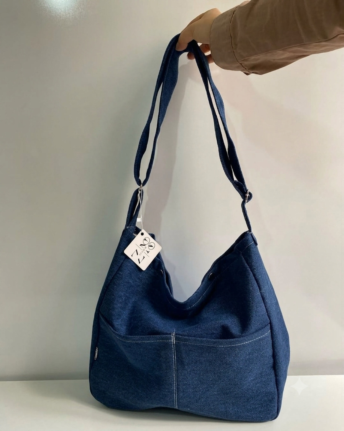 Image of LIZIQI Multicolor Sling Bag Trendy Denim Tote bag Sling bag For college Bag for women ladies purse