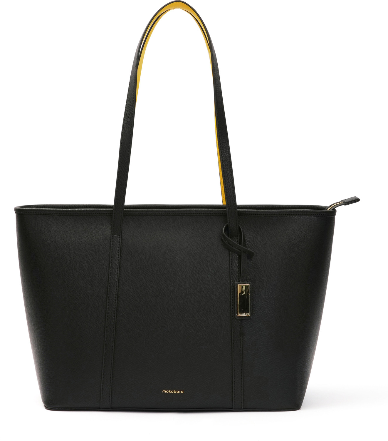 Image of Mokobara Black, Yellow Messenger Bag The Astrid Tote