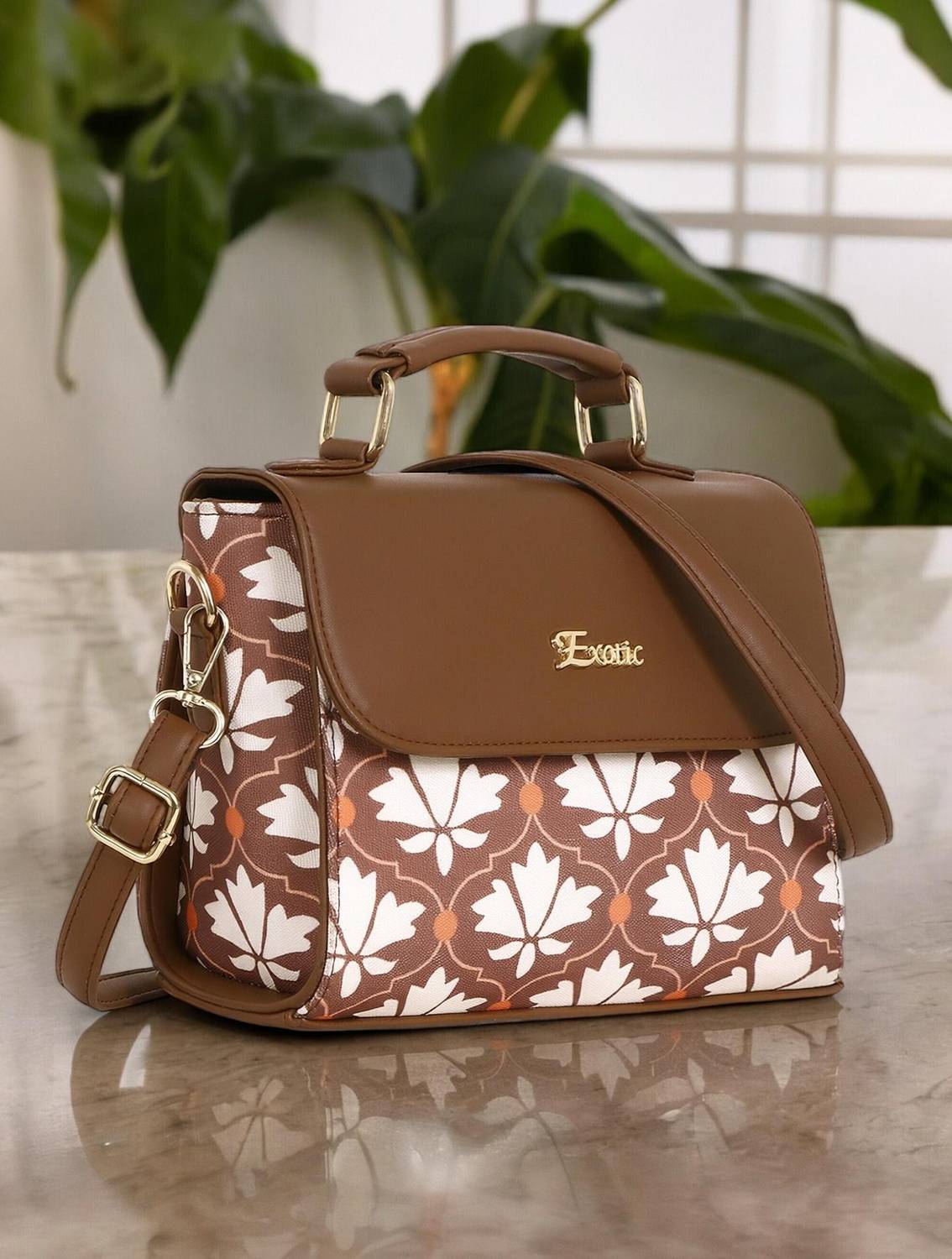 Exotic Brown Sling Bag DualtoneminiSlingBag