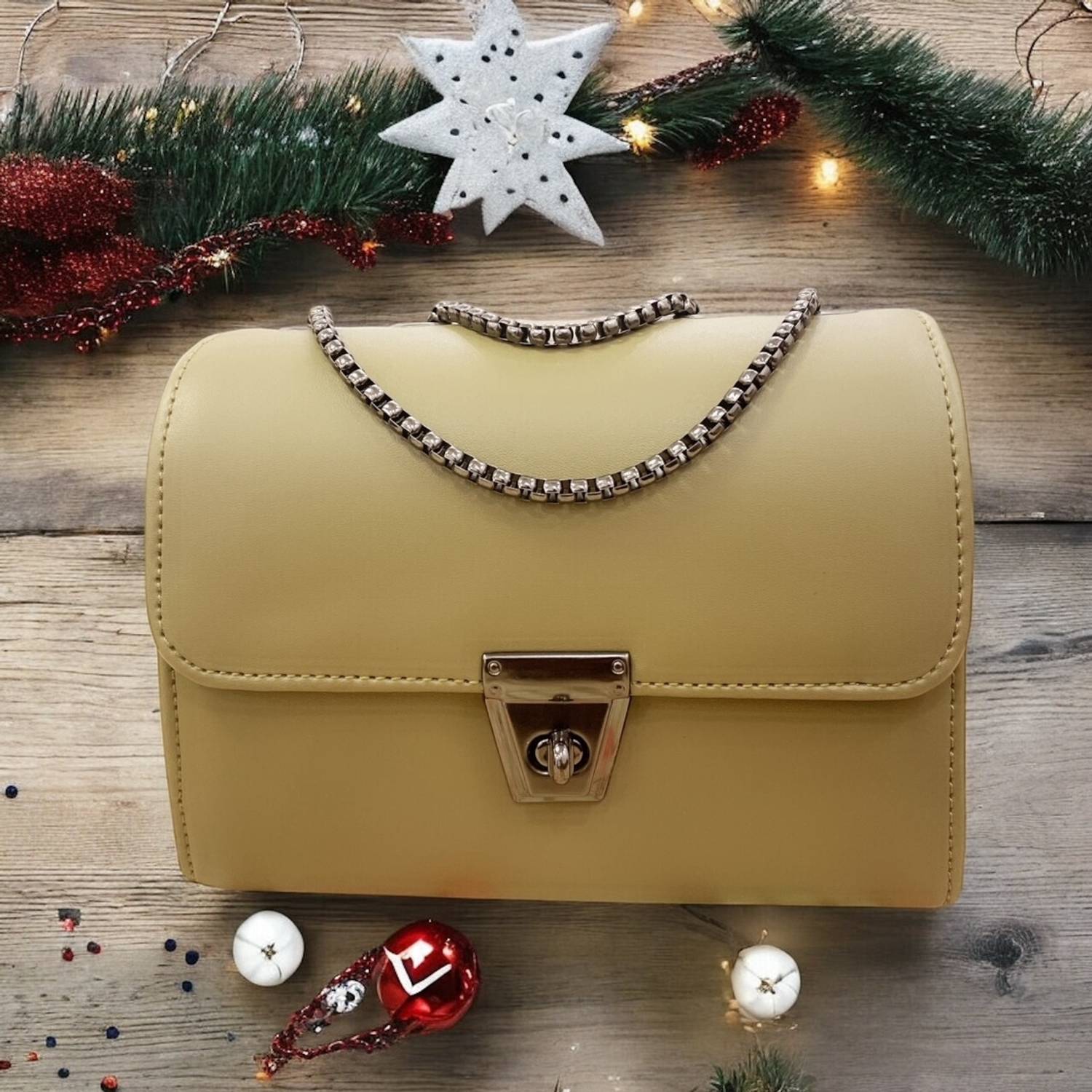 ALONZO Khaki Sling Bag AZCH02