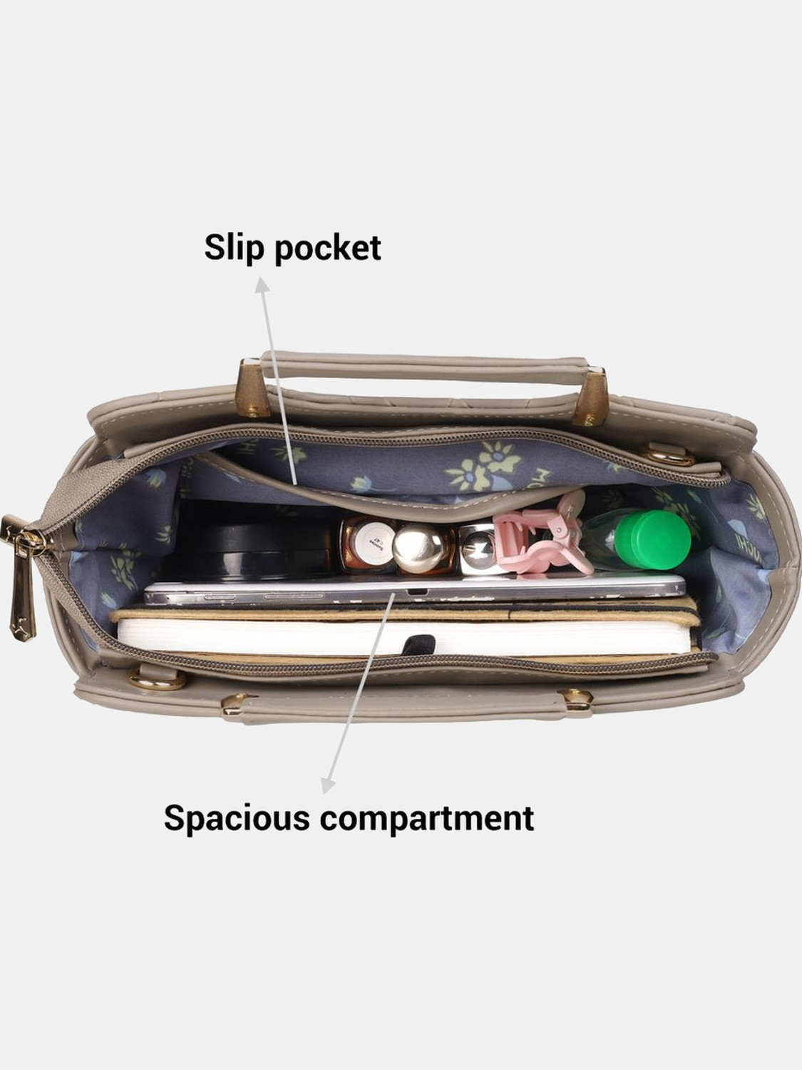 Image of MOCHI Grey Satchel 230-38