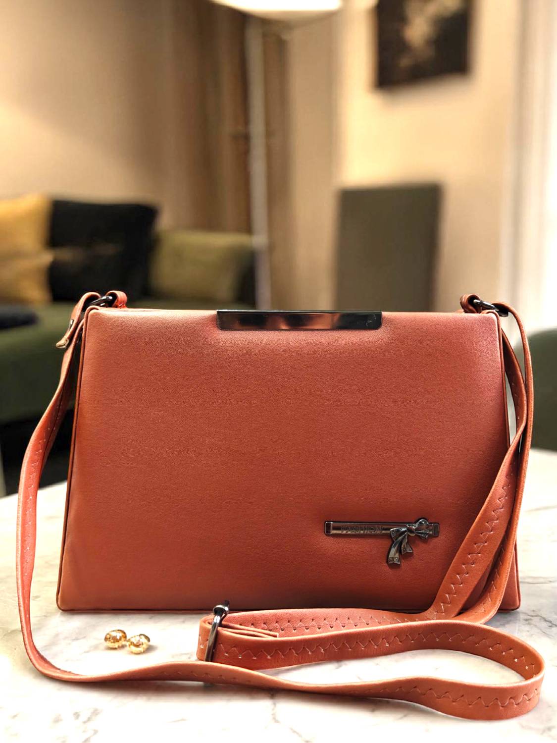 ANISHTRADERS Tan Sling Bag Women Stylish Sling Bag for Women Side Purse Crossbody Handbag