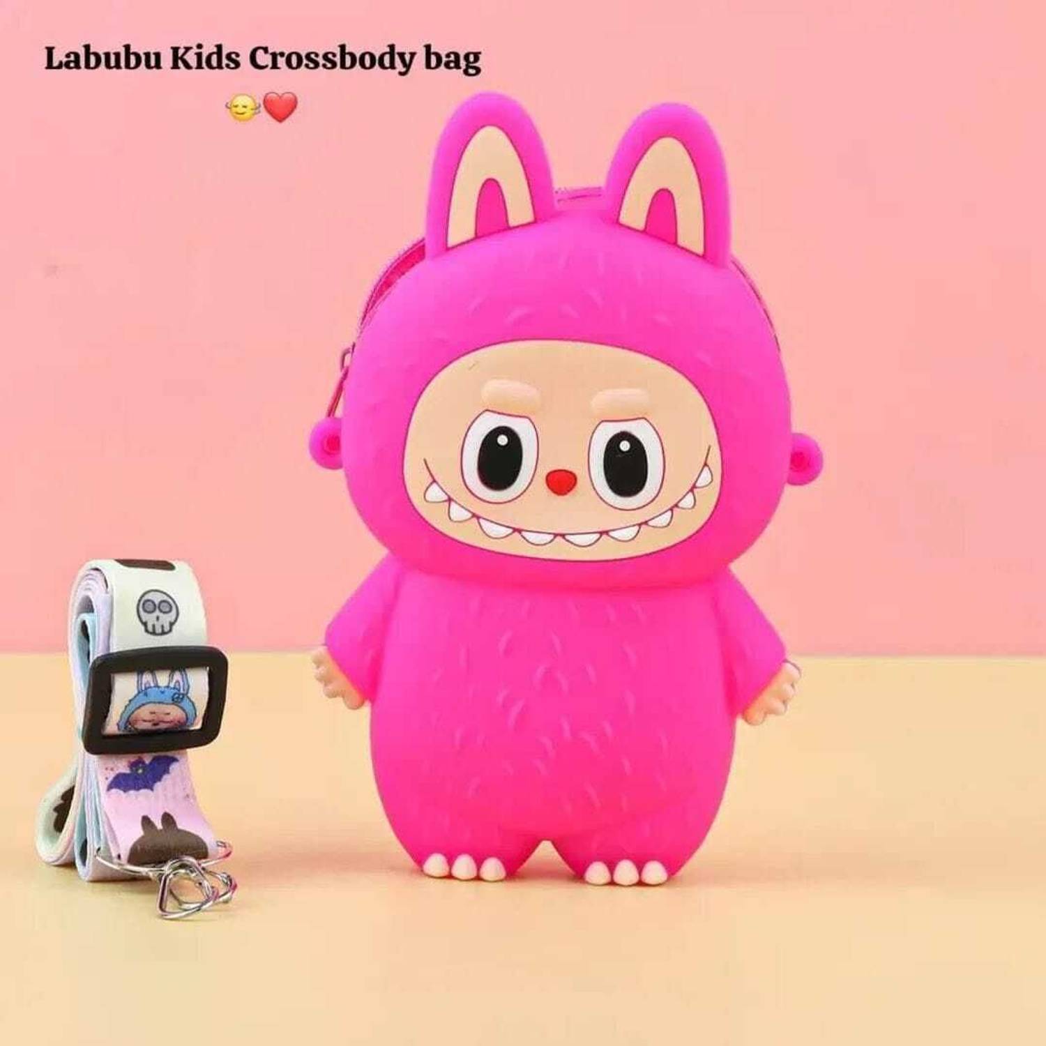 BST Multicolor Sling Bag Labubu Crossbody Sling Bag Trendy Labubu Cartoon Sling Bag (color not choice)
