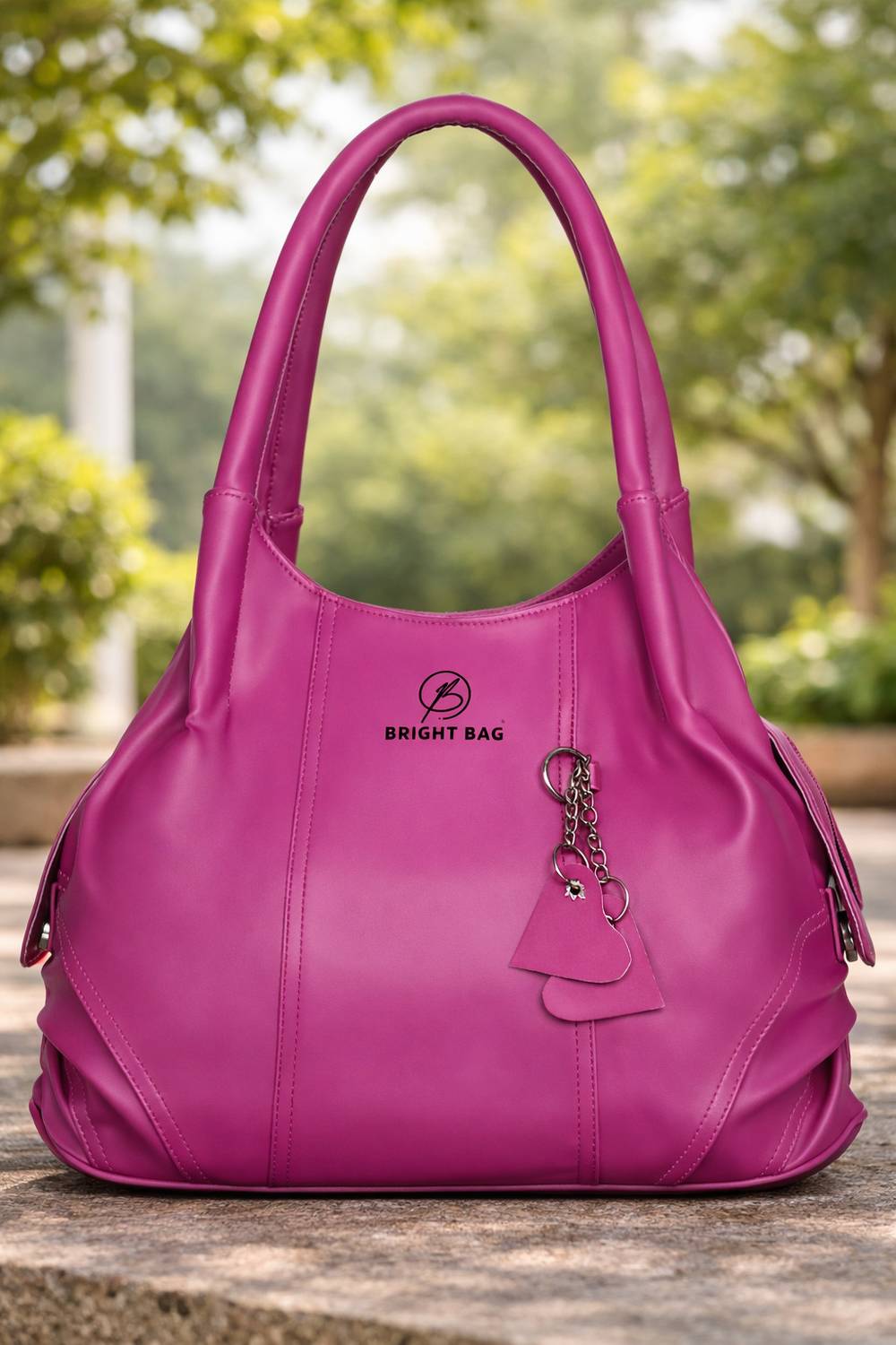Bright Bags Purple Hand-held Bag Casual Stylish Girl's Western Look Handbags