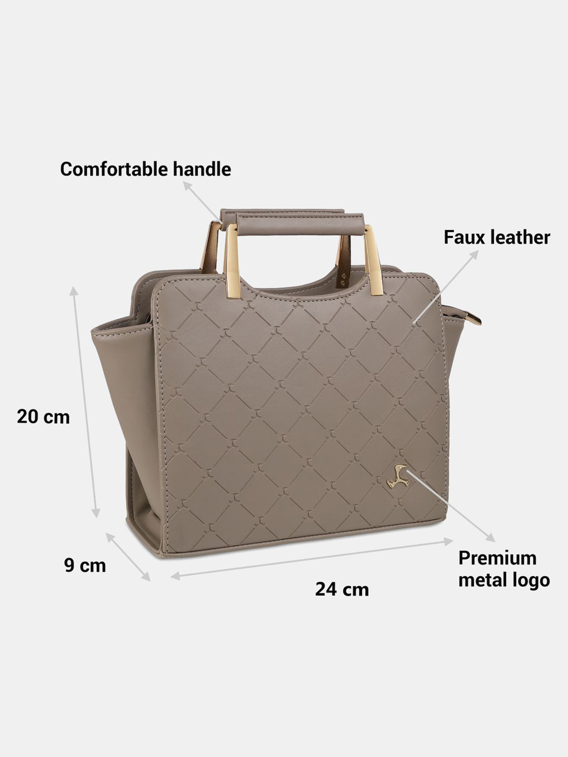 Image of MOCHI Grey Satchel 230-38