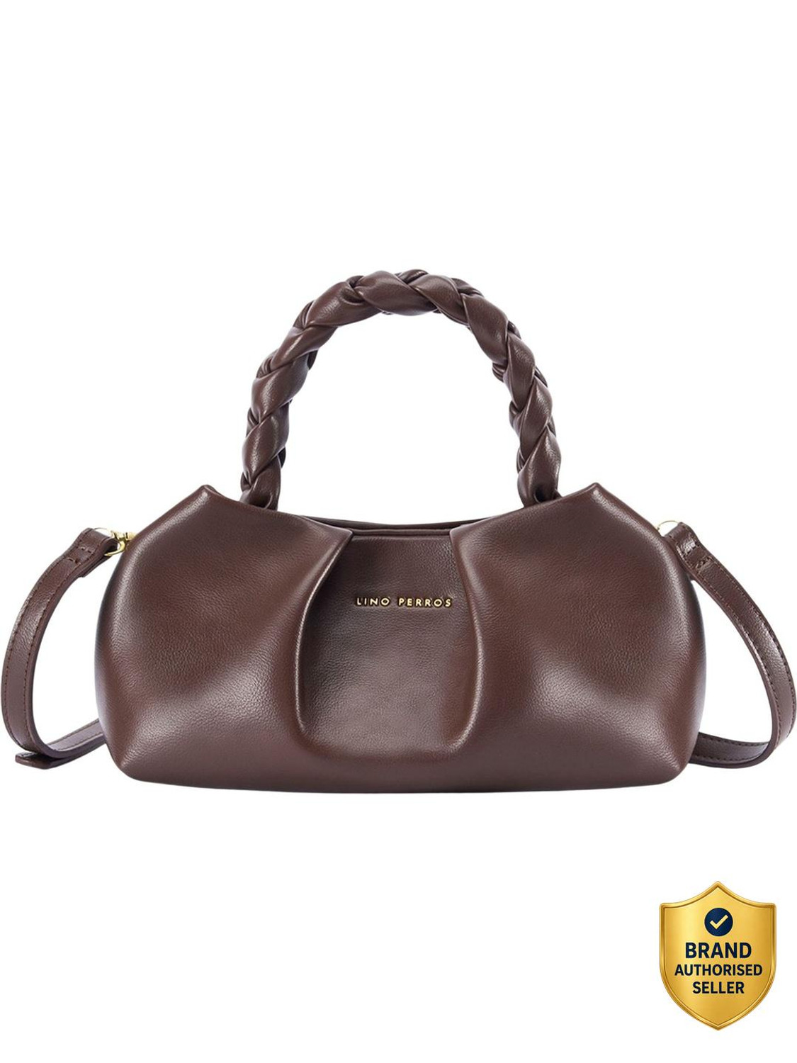 Image of LINO PERROS Brown Sling Bag Avril Meadow
