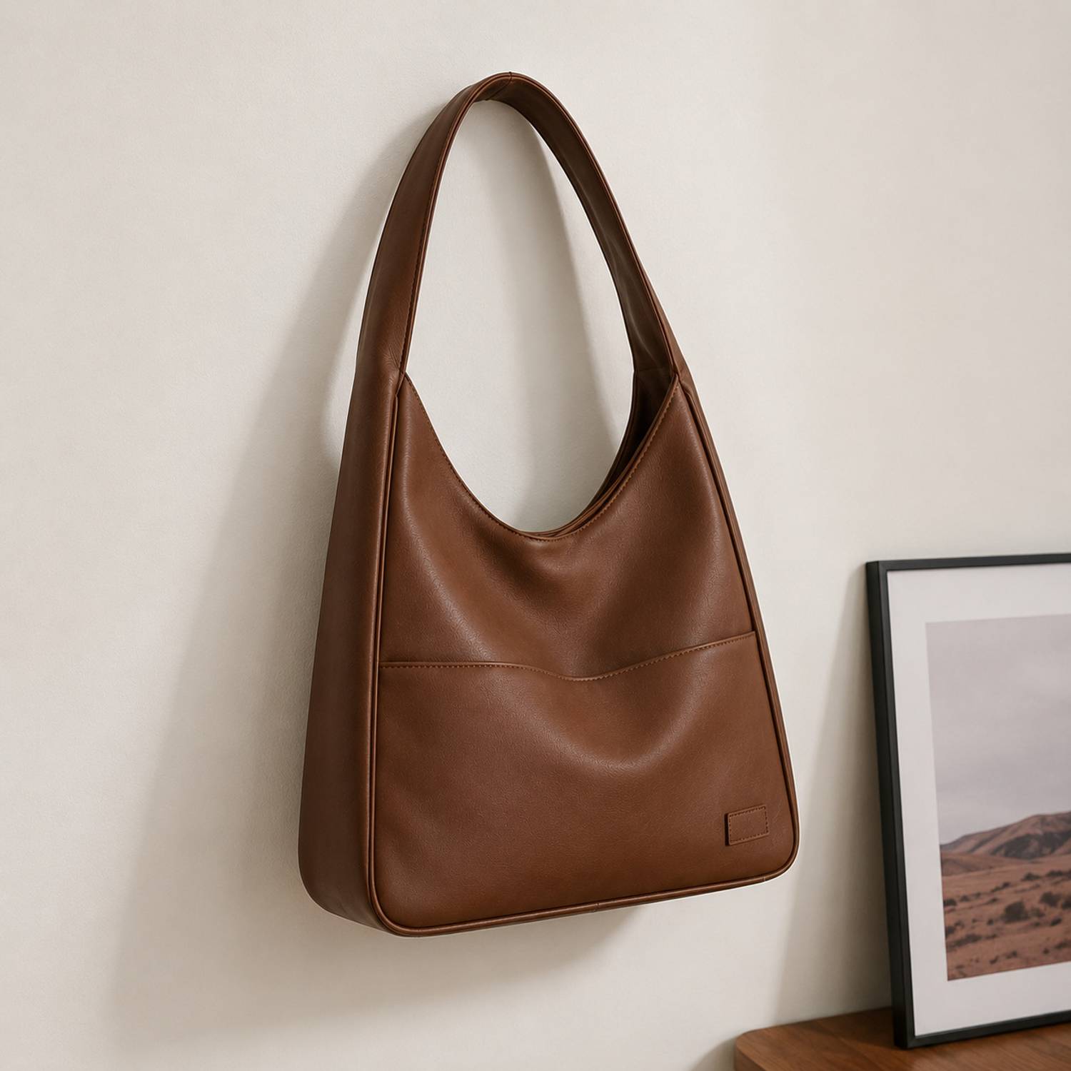 SIMPLEGALS Brown Tote Women Daily Use Bag - Image 4