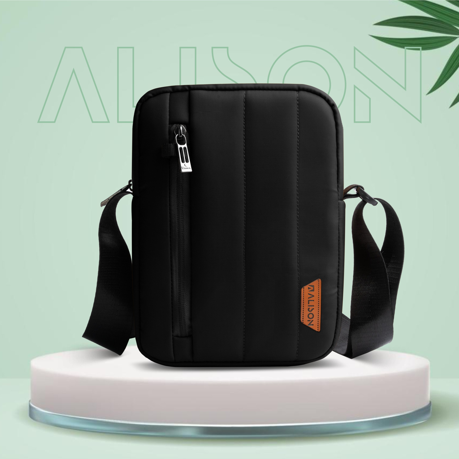 Image of Alison Black Sling Bag Design Side Bag For Men