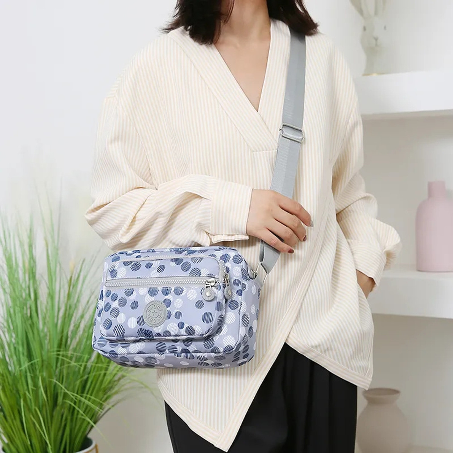 Image of MISTYCDEP Silver Sling Bag Beautiful Sling Bag and travelling For Women