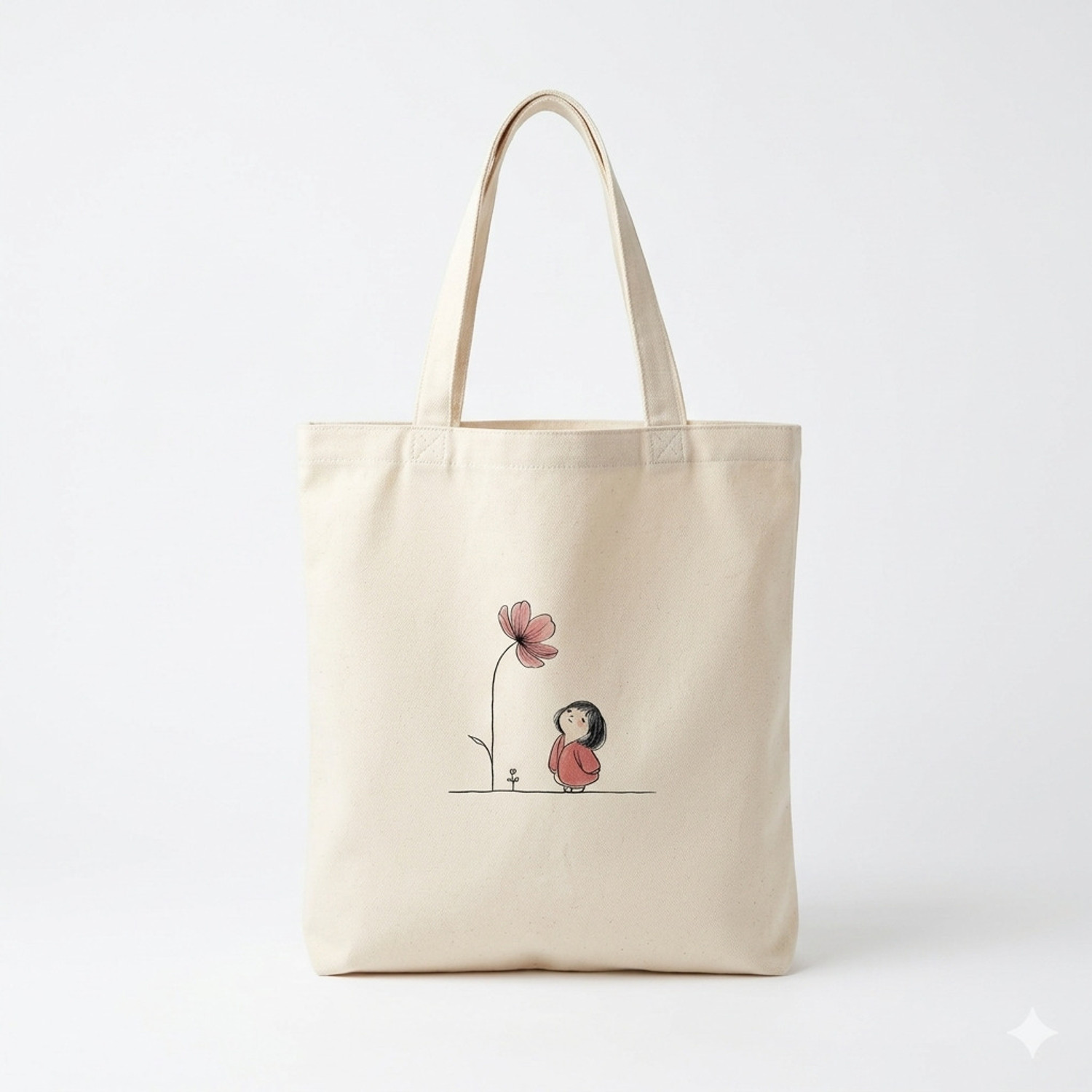 Image of A I CHOICE White Tote Women Cotton Tote Bag Stylish Large Capacity Shoulder Bag Daily Use