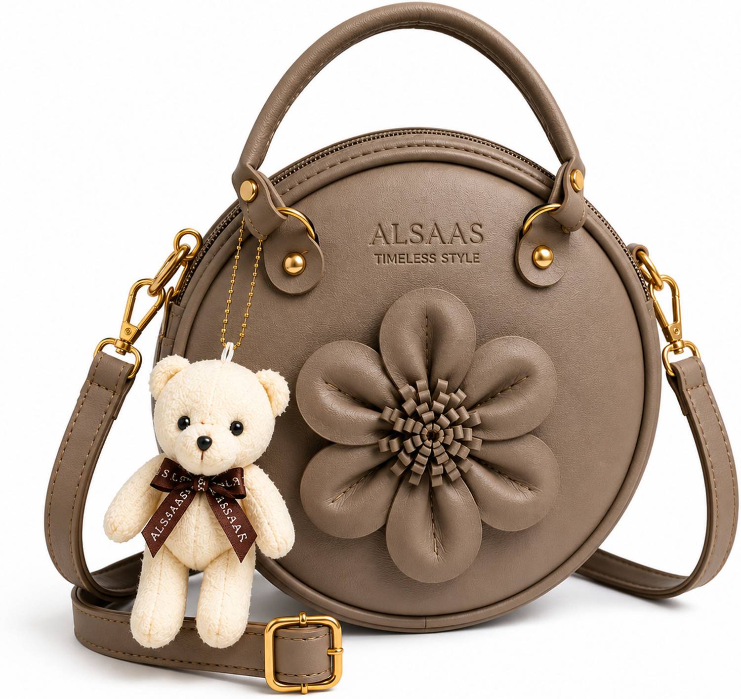 ALSAAS Beige Sling Bag Handbag for Women