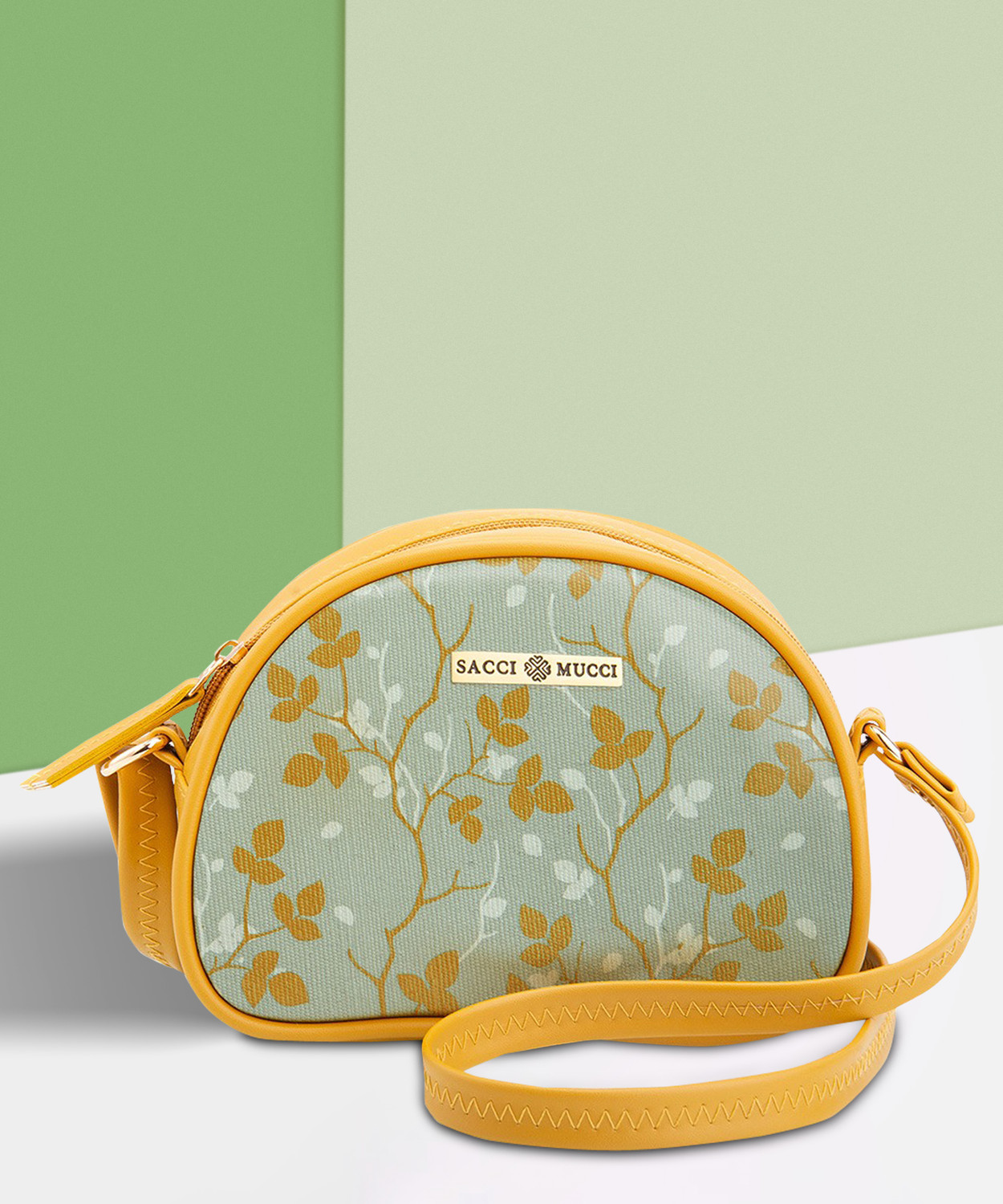 Image of house of common Yellow Sling Bag sling bag-Floral Tree Twig