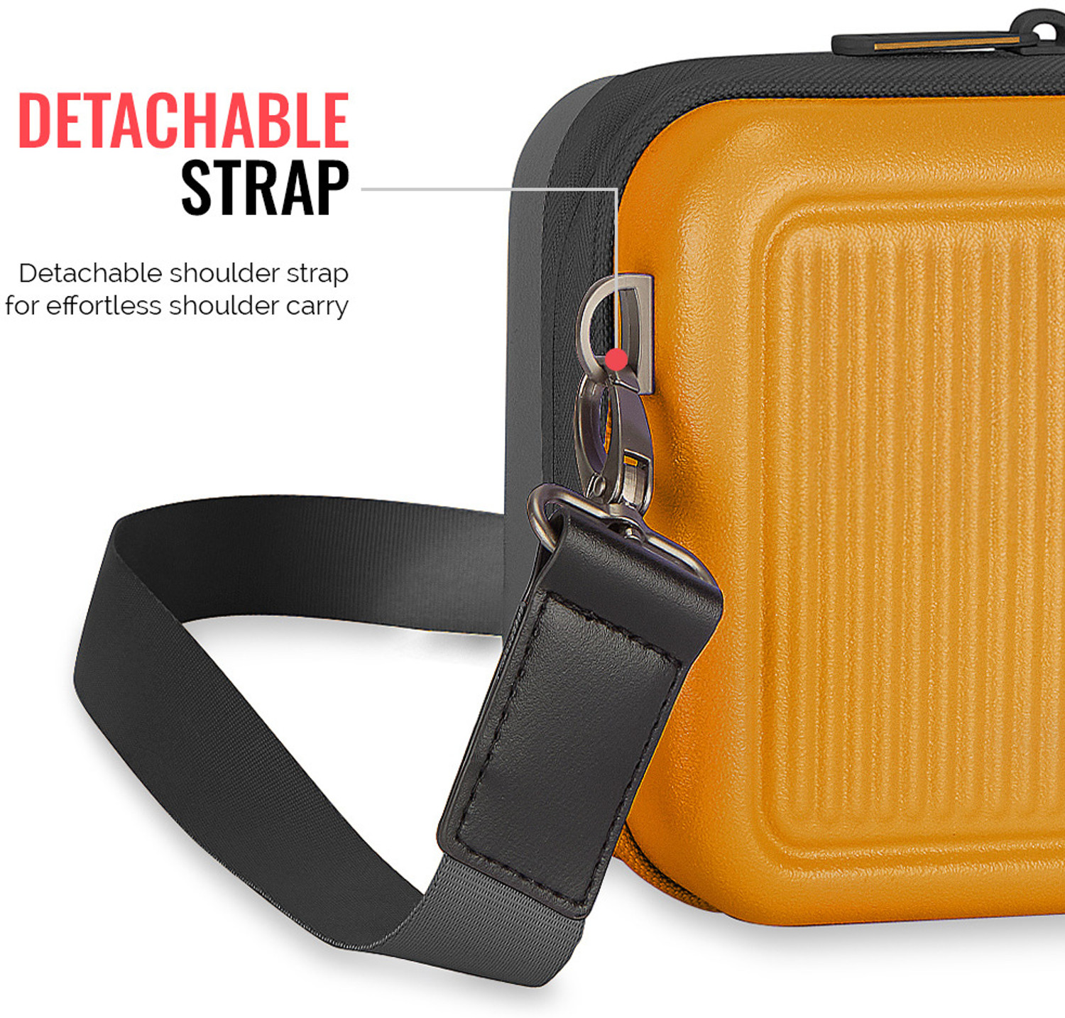 Image of Urban Jungle Yellow Sling Bag Fling Premium Polycarbonate Crossbody Sling Bag (Yellow)