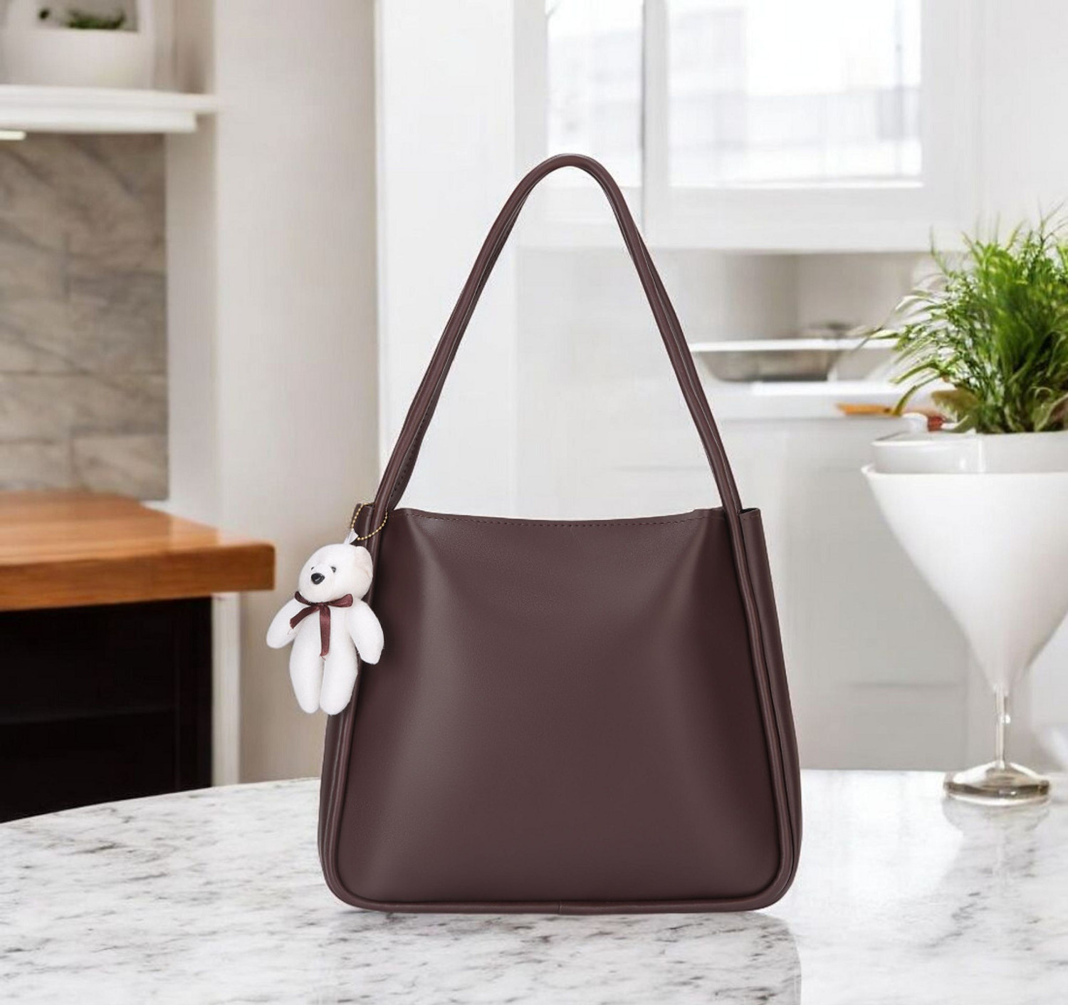Image of AL Amazing Women Brown Shoulder Bag
