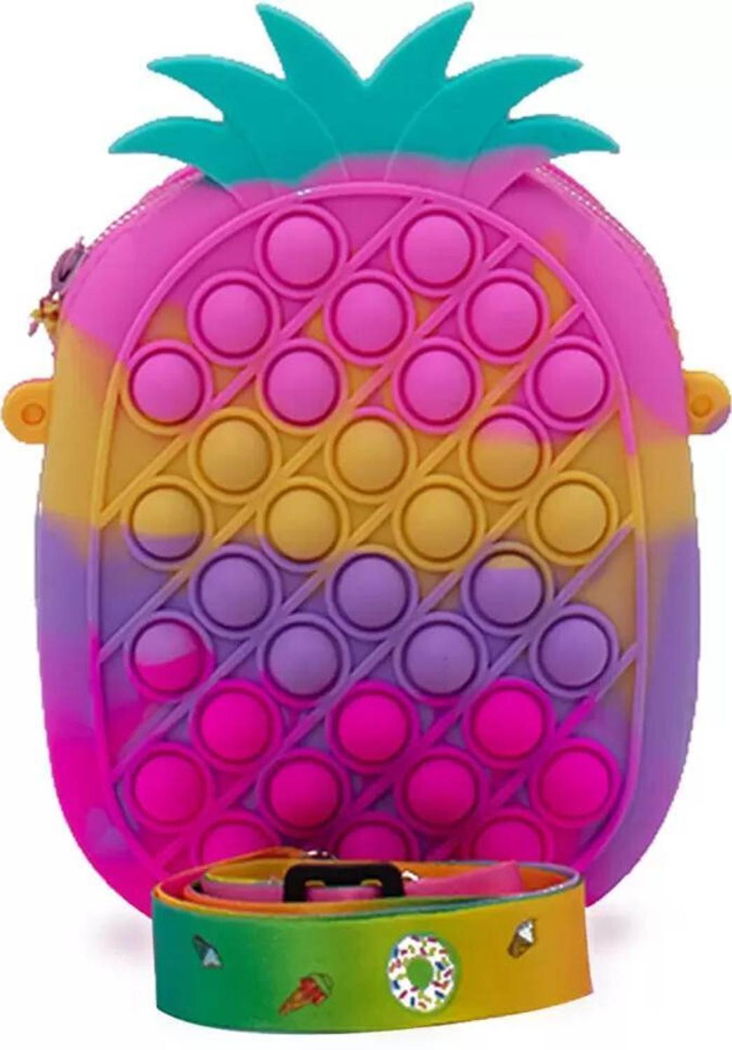 BST Multicolor Sling Bag Pineapple Popit Sling Bag for girls