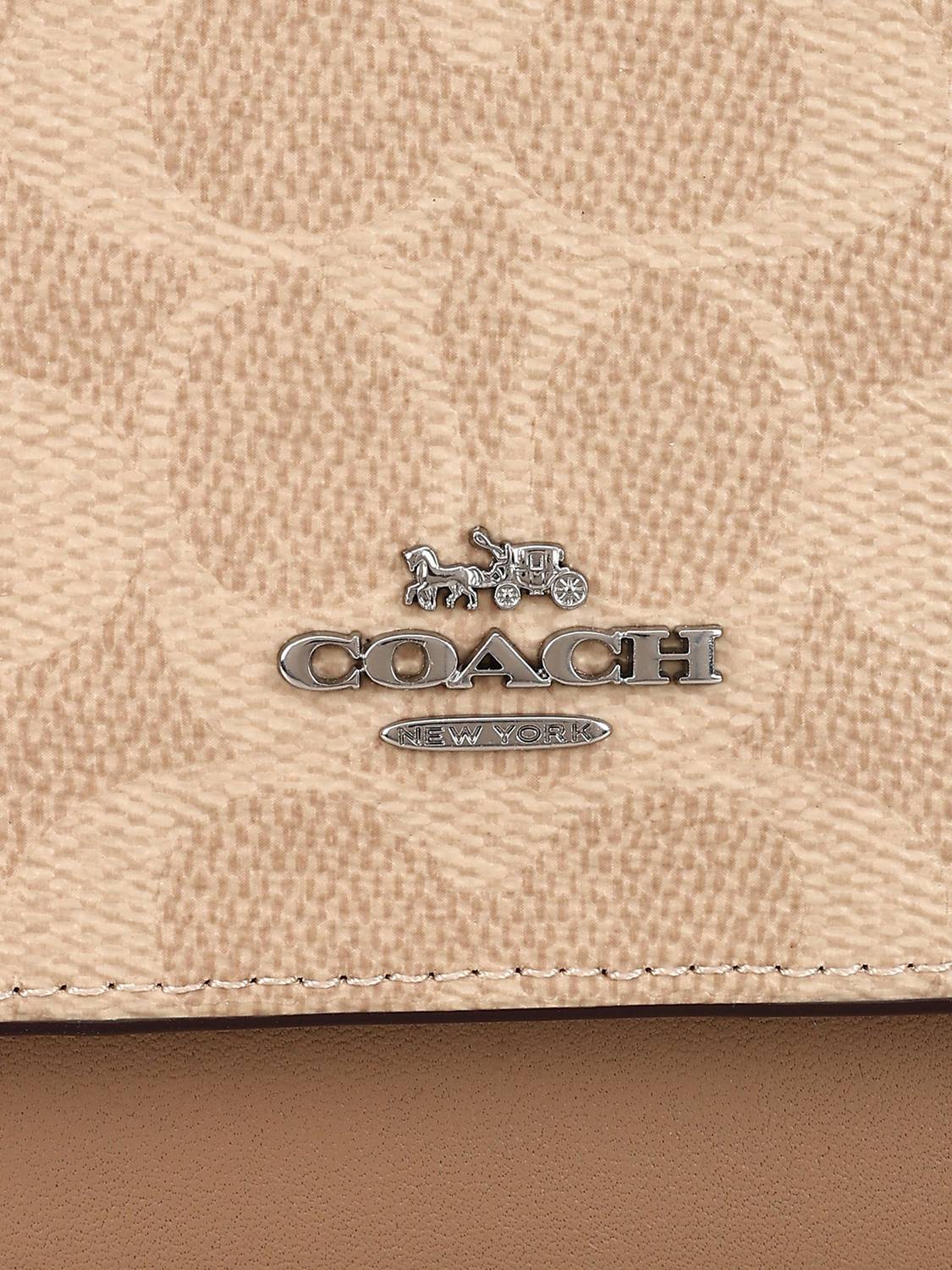COACH Beige Sling Bag CW206SVPWH Silver/Sand/Taupe - Price in