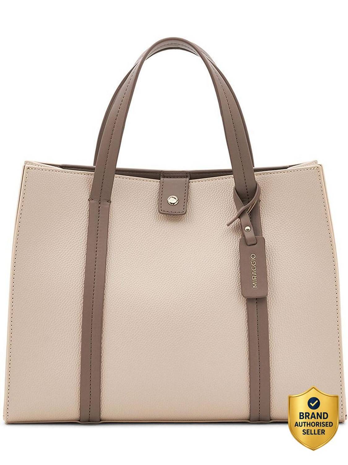 Miraggio Tan Grace Tote Bag