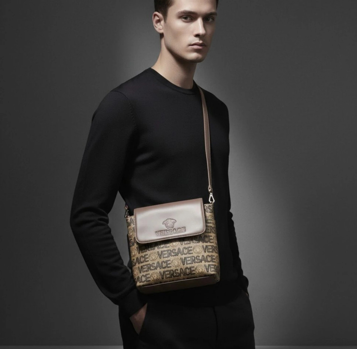 Image of ATE Brown Sling Bag Brown Men & Women Sling Bag Vrscbrn 1.2