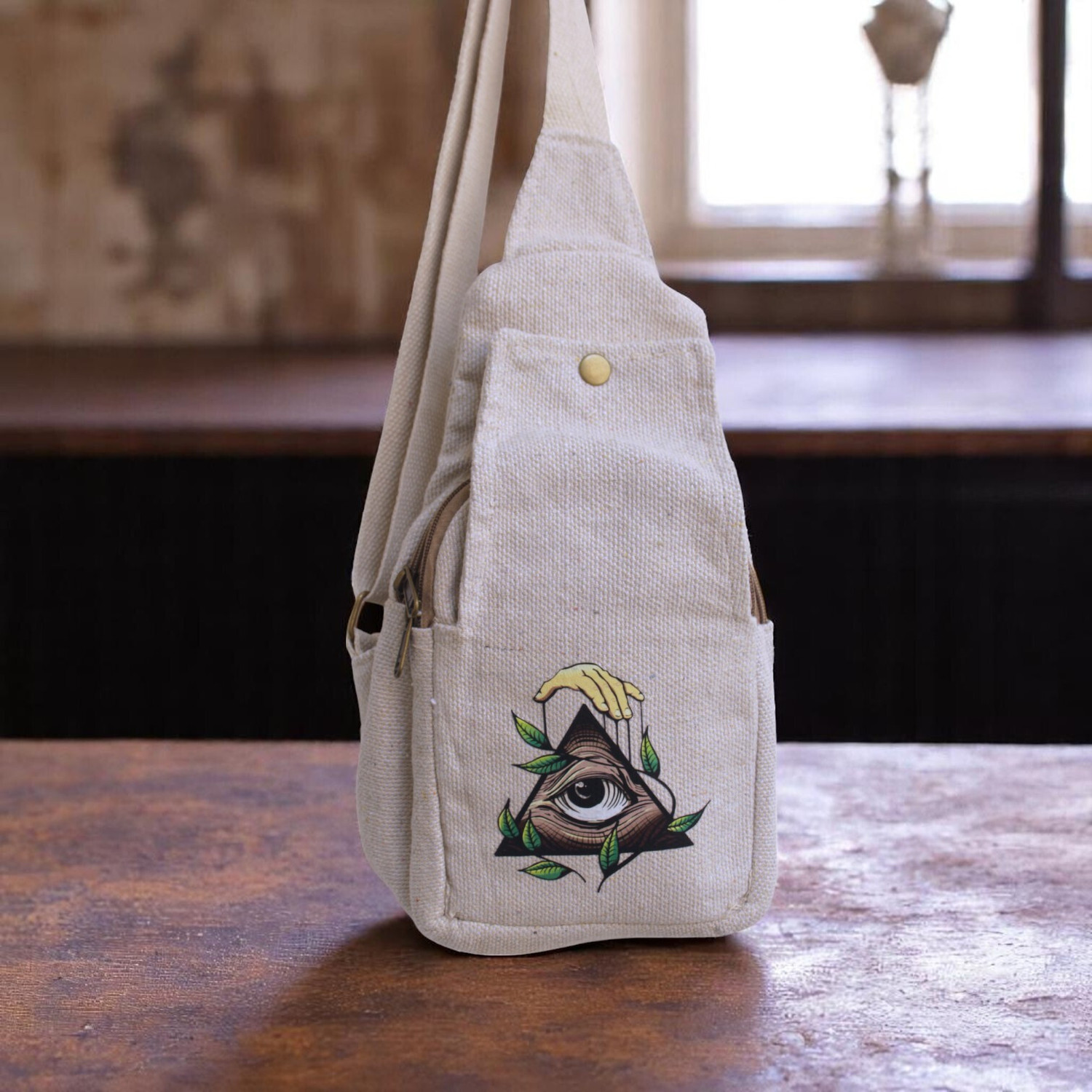 Image of Anesha White Men & Women Sling Bag Super Fashion Chest & Crossbody Sling Bag - Eco-Friendly & Stylish Travel Bag