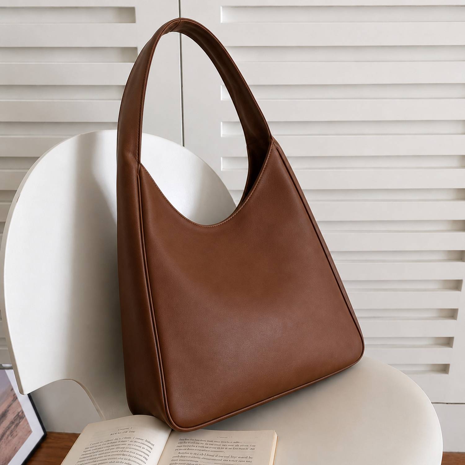 SIMPLEGALS Brown Tote Women Daily Use Bag - Image 2