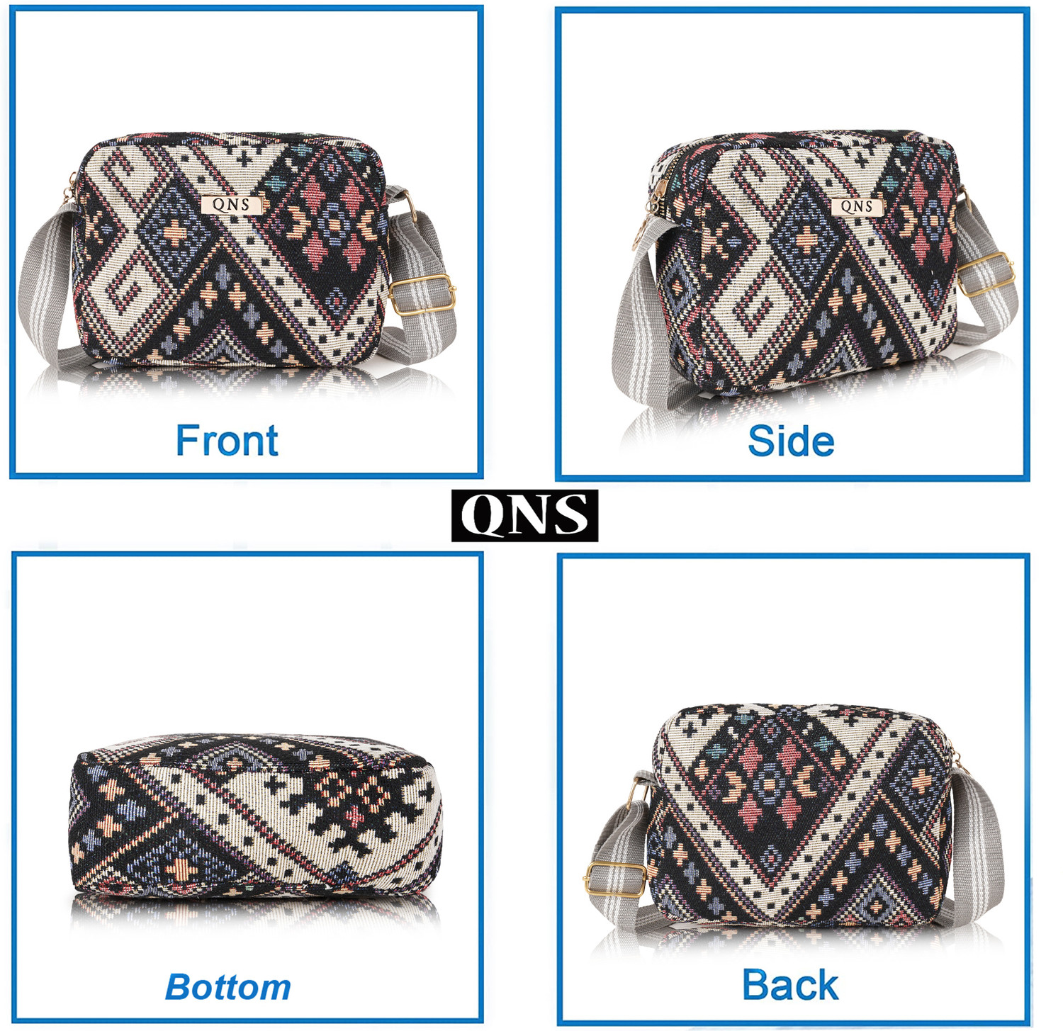 Image of QNS Grey Sling Bag Versatile Crossbody Sling Bag For Women And Girls