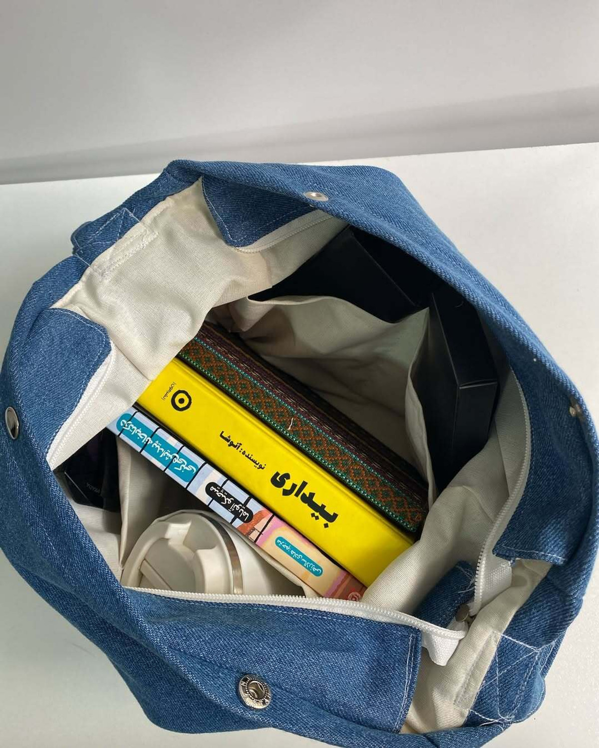 Image of LIZIQI Multicolor Sling Bag Trendy Denim Tote bag Sling bag For college Bag for women ladies purse