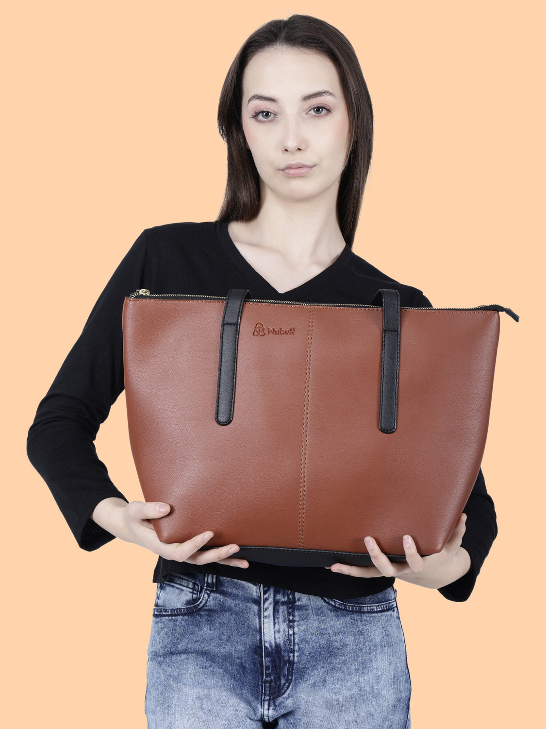 Image of nubuff Multicolor Tote women tote ,office ,formal bag