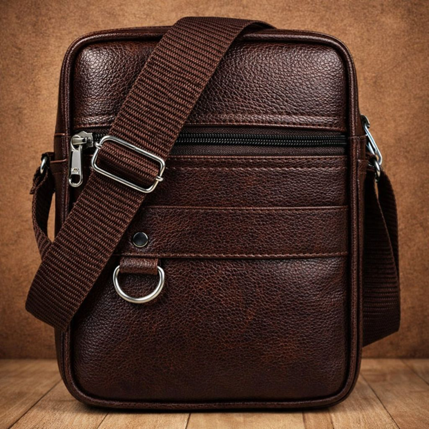 Image of SRACO Brown Sling Bag Stylish Cross Body Sling bag for Office, Cash, Business Collection, Travelling