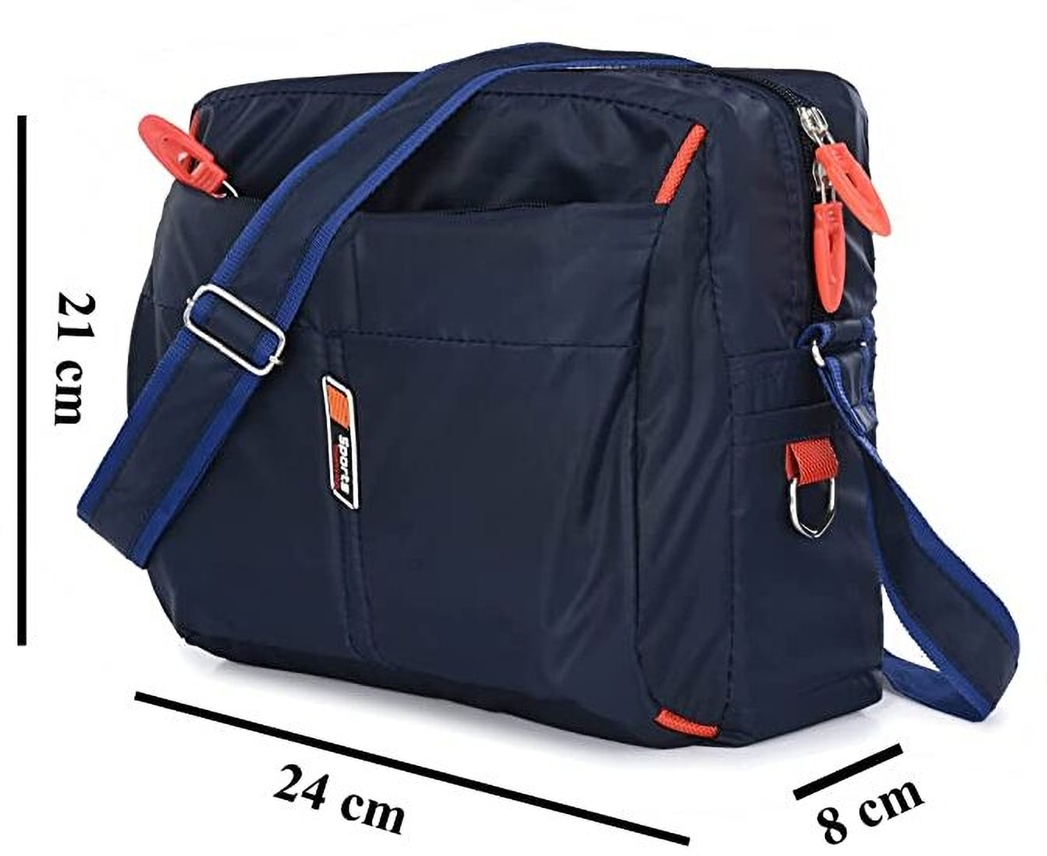Image of TrueChoice Blue Sling Bag Unisex Messenger: Water-Resistant, Durable, Adjustable Strap