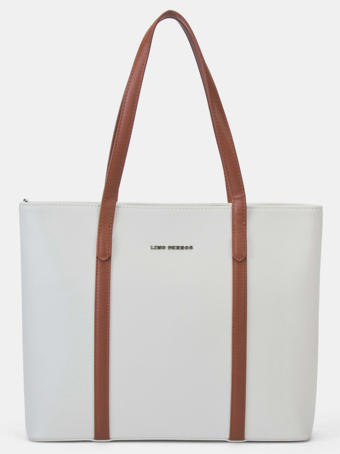 Image of LINO PERROS White Tote Valley Everyday Bag