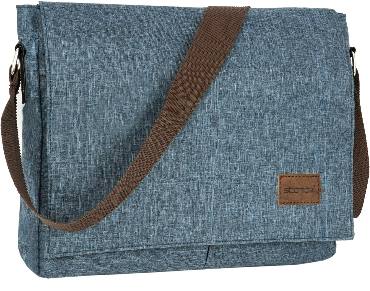 Image of STORITE Blue Sling Bag Travel Office Business Messenger One Side Shoulder Bag