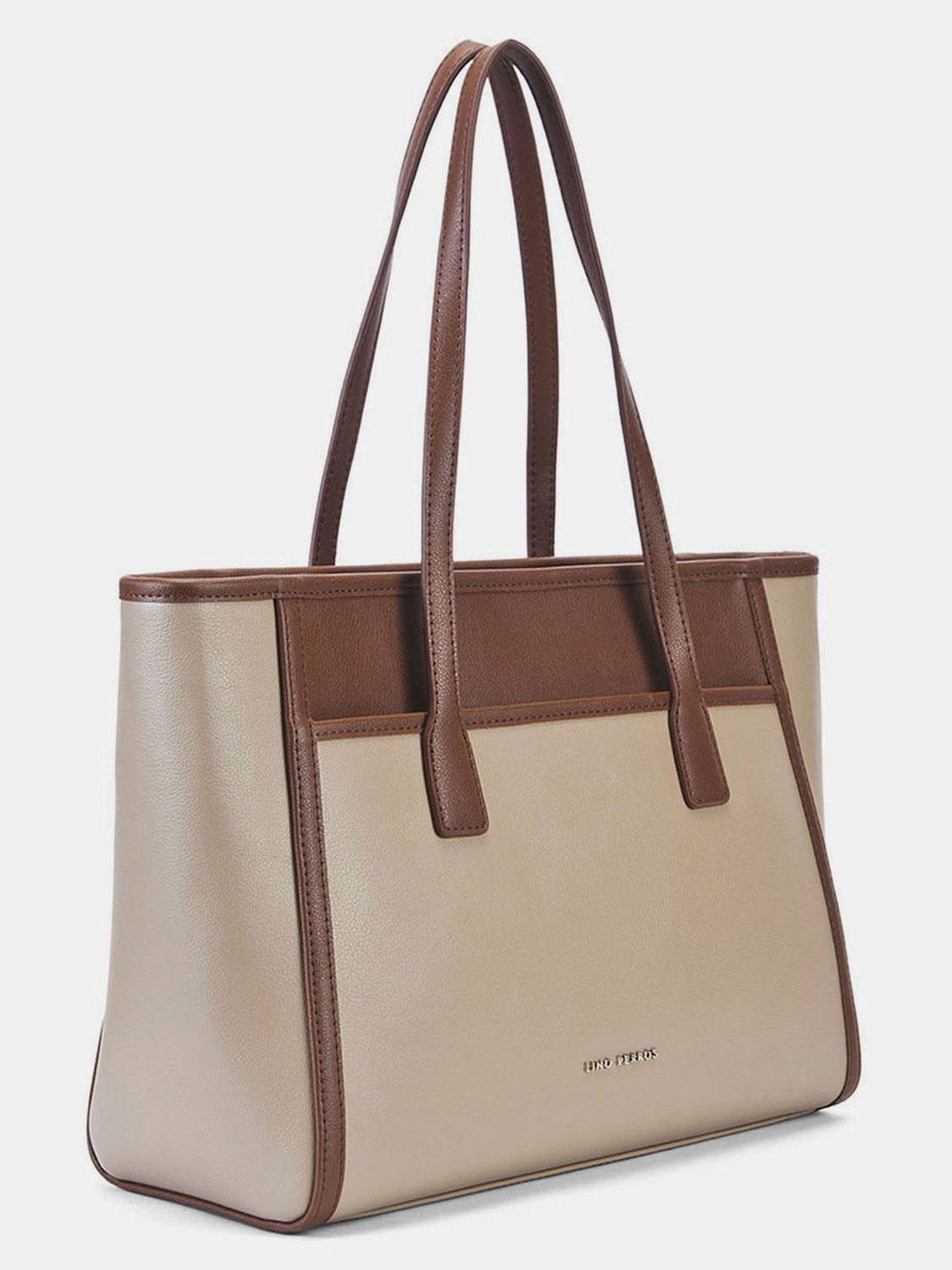 Image of LINO PERROS Beige Tote Beige Tote Bag