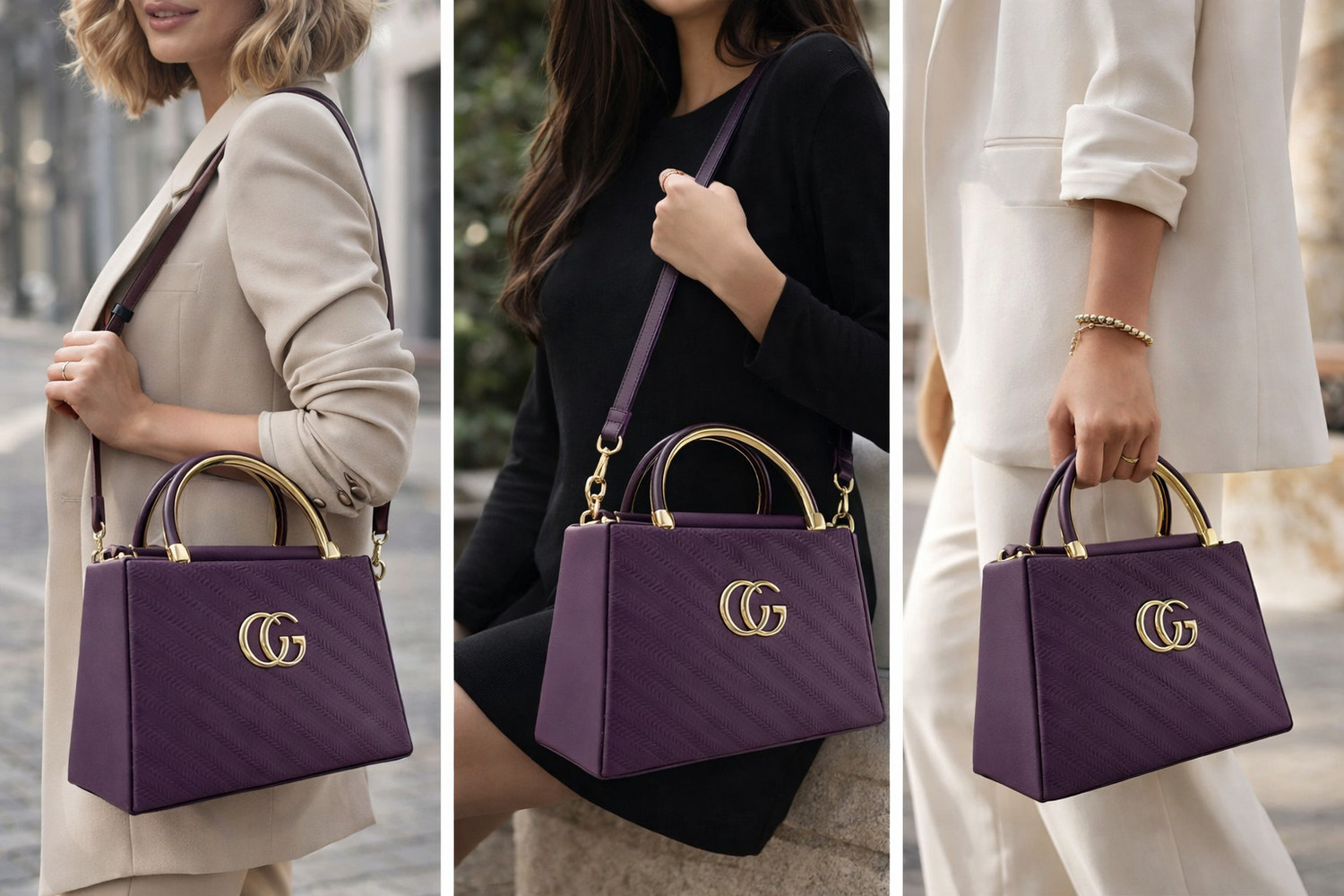 Image of Innto Purple, Grey Sling Bag Women Sling Bag Stylish Side Bag For Women Premium Finish Fancy Ladies Purse