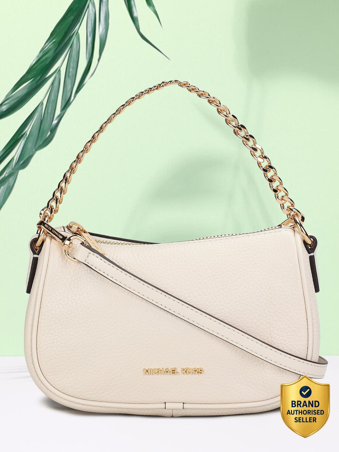 Image of MICHAEL KORS Beige Sling Bag 35F4G1QC1L-LT CREAM