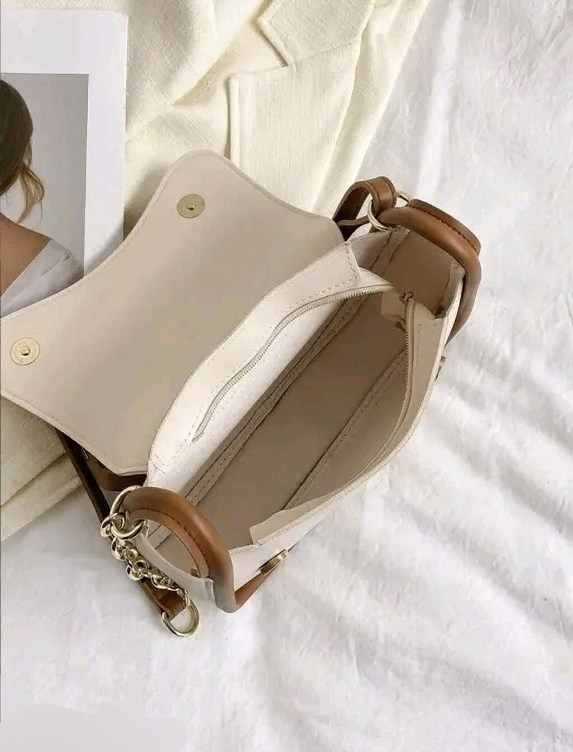 Image of TrendStore Beige Sling Bag korean style girls /women