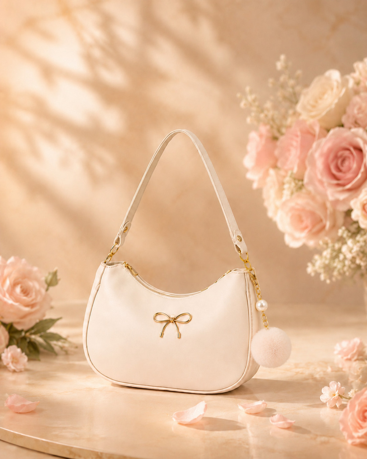 Image of summa Women White Shoulder Bag
