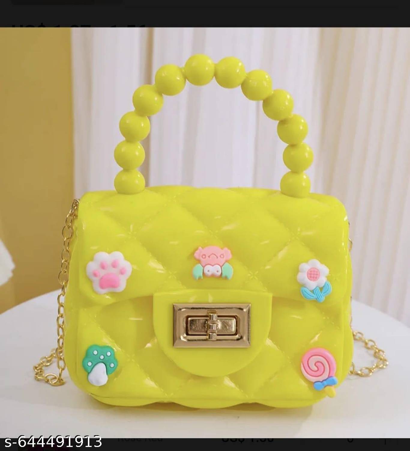 Atrani Yellow Sling Bag Stylish Quilted Mini Handbag for Women & Girls#Yellow