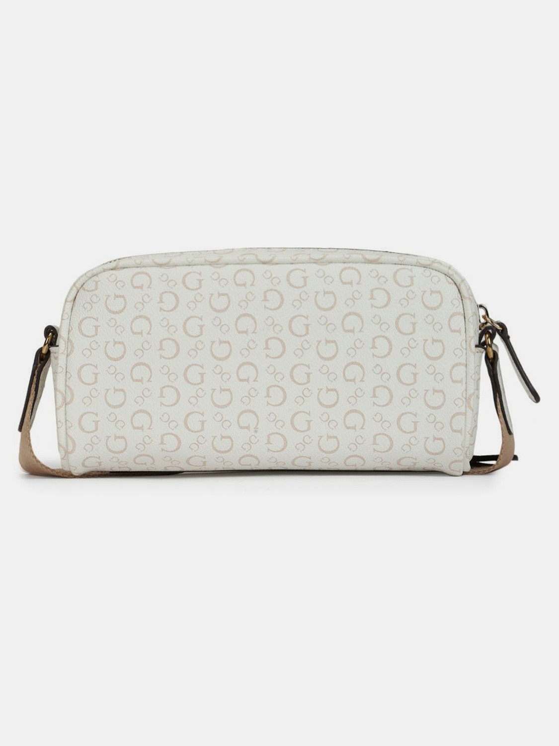 Image of GUESS White Shoulder Bag Saffron Mini