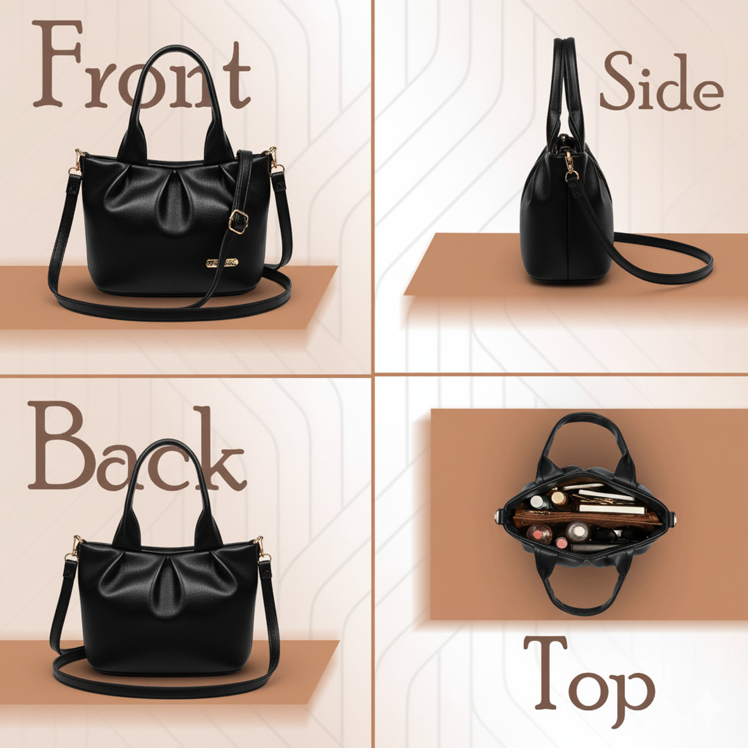 Image of Alfira Black Girls Sling Bag Stylish Sling Bag For Girls-05