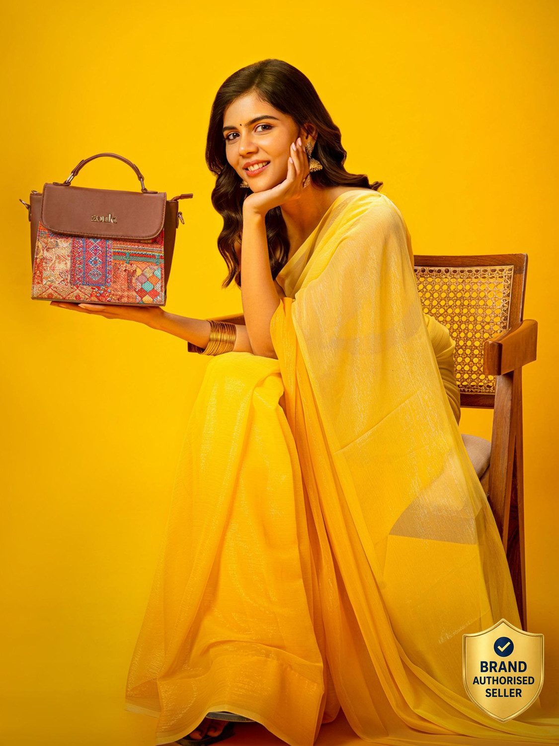 Image of ZOUK Multicolor Sling Bag Kutch Gamthi Statement Sling Bag
