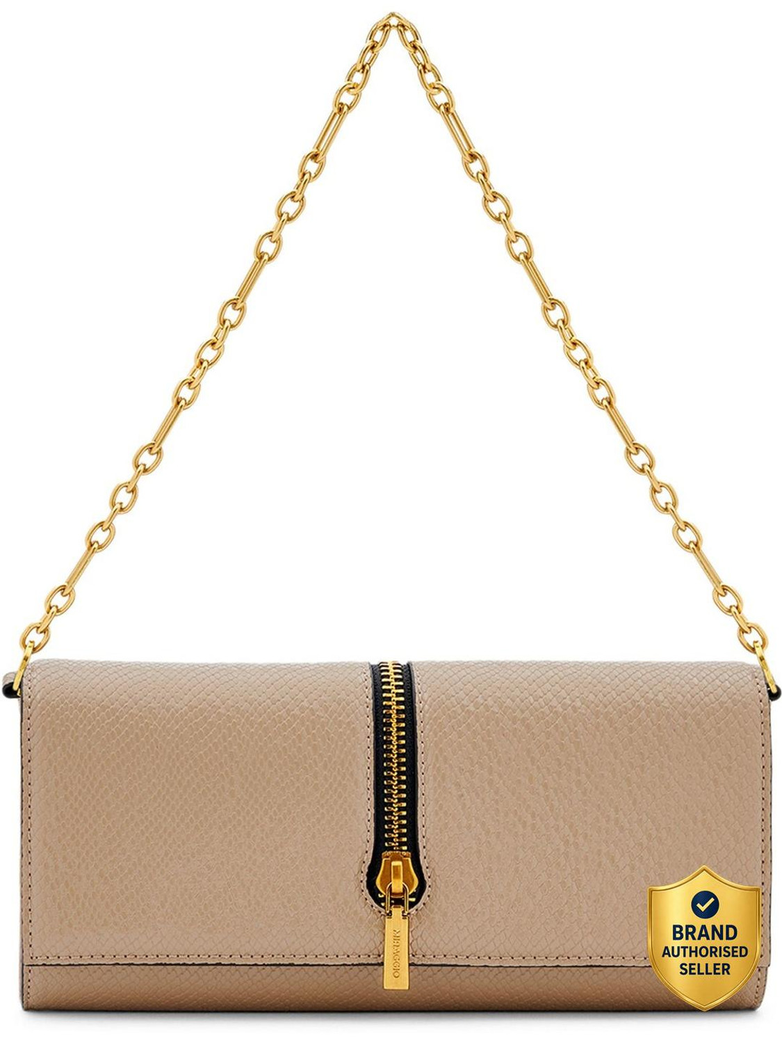 Miraggio Tan Clutch Shoulder Clutch Bag Gift For Women