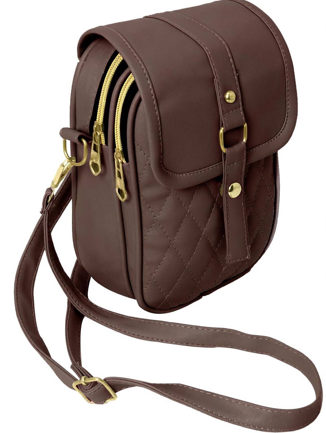 Aleem Brown Sling Bag Unique Mobile Bag For Woman/Girls