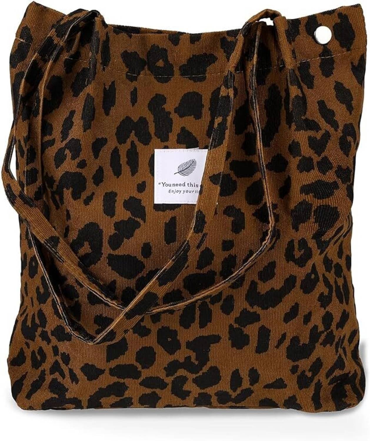 BROGBUS Brown Tote Women and Man Hand bag Shoulder bag Classics Canvas Tote Bag