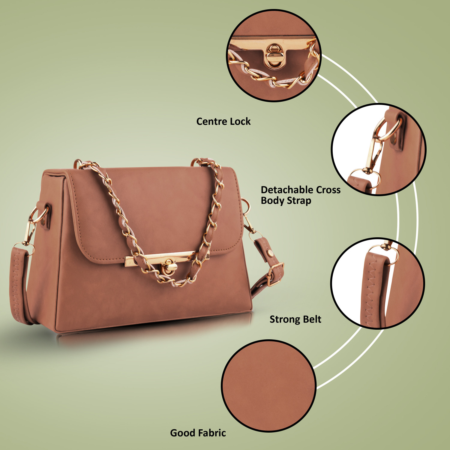 Image of Carissa Brown Sling Bag Women Sling Bag-4