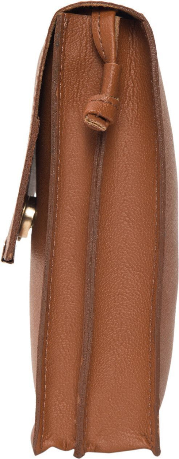 Image of lichi Tan Sling Bag Stylish Vegan Leather Ladies Purse for Mobile Cell Phone