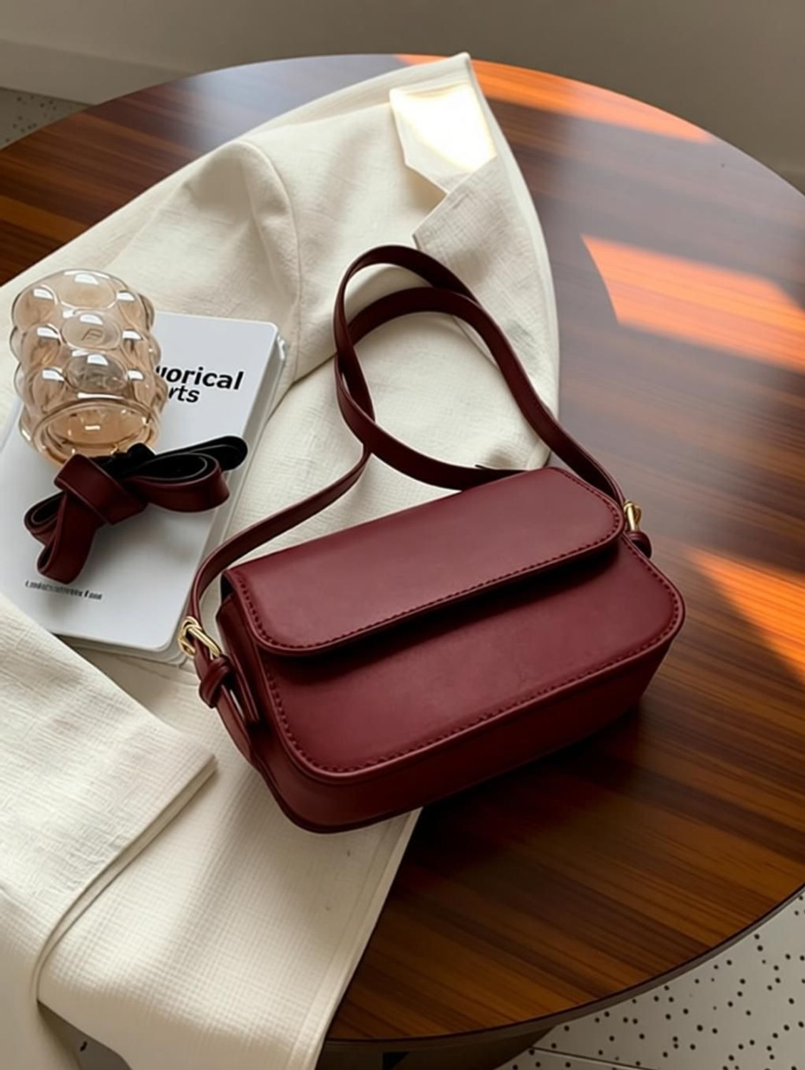 Image of Trendcollection Brown Sling Bag Trendy korean Sling Bags for women