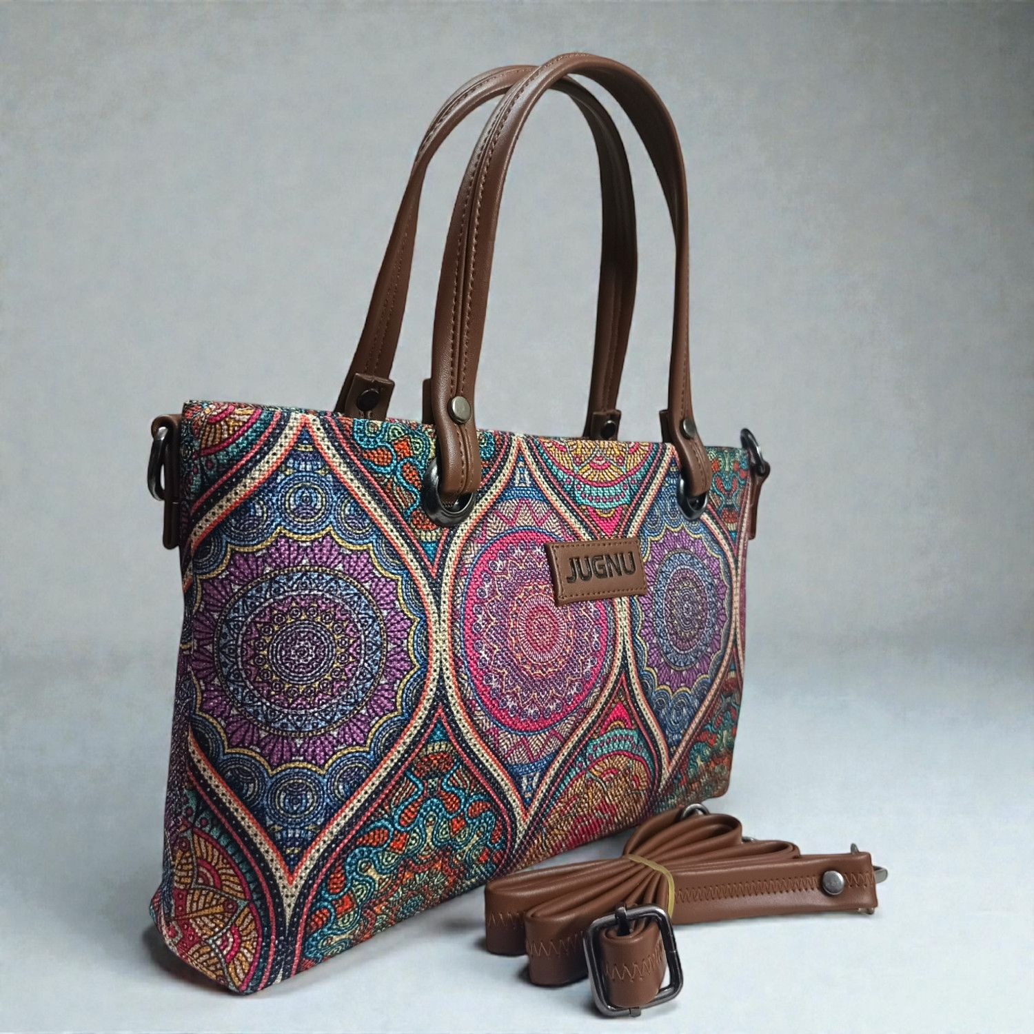 Image of Jugnu Maroon Sling Bag Women Handicraft Mandala Design Stylish Sling Bag for Daily Use