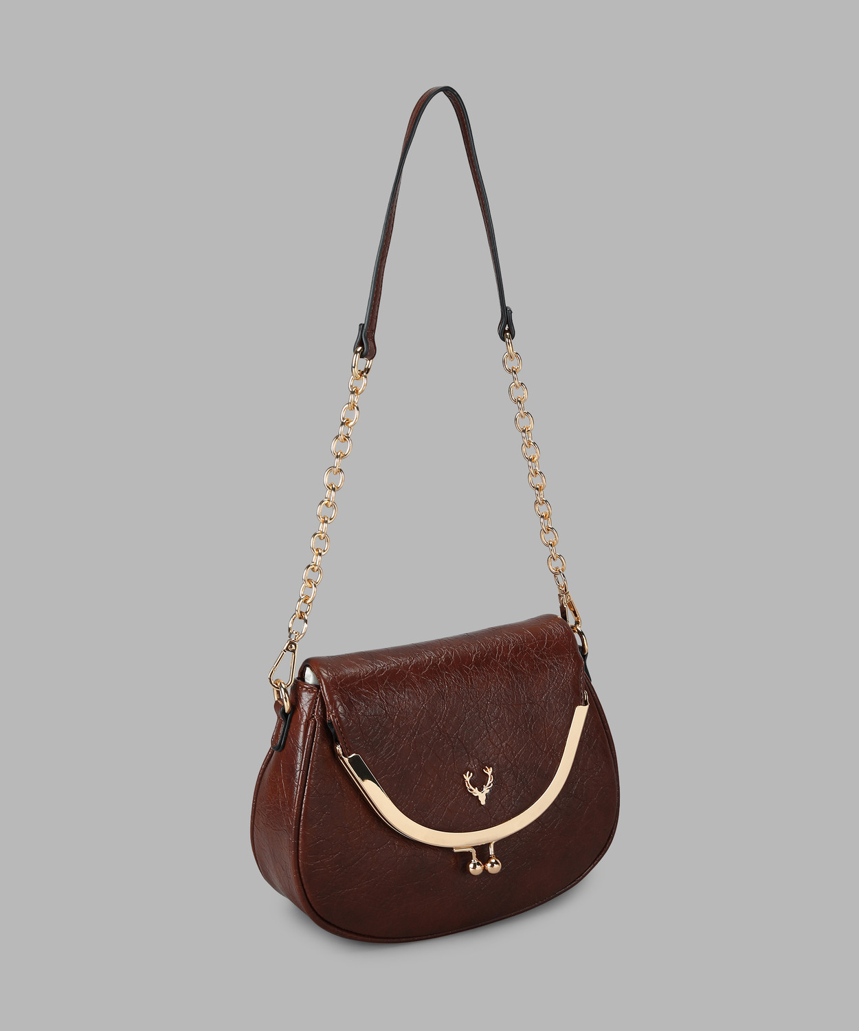 Image of Allen Solly Brown Sling Bag AHBGFRGBS03132