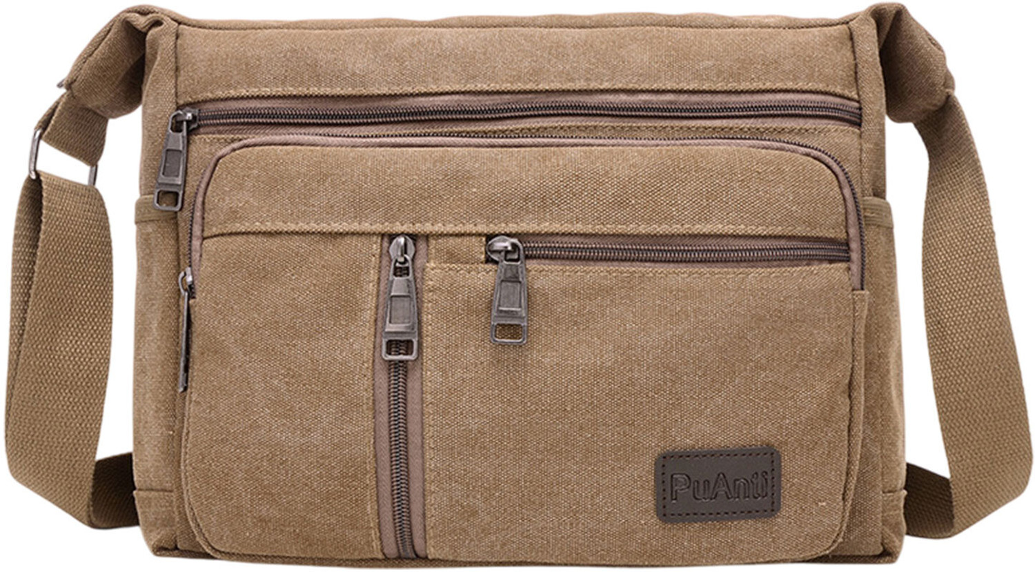 Image of MOMISY Brown Sling Bag Canvas Sling Bag