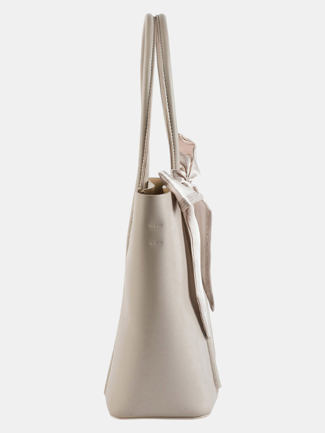 Image of LINO PERROS Beige Tote Avril Elevated Everyday Beige Tote bag